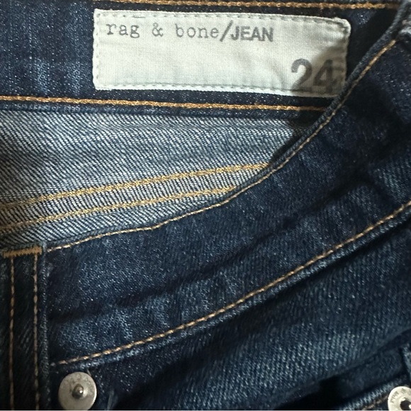Women's Rag & Bone Skinny Jeans The Dre Dark Denim. Size 24. - Picture 6 of 6